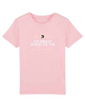 Boala copiilor scris cu alb Cotton Pink