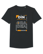 Sunt din ORADEA Tricou mânecă scurtă guler larg Bărbat Skater