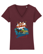 EEEEE Madalina Tricou mânecă scurtă guler V Damă Evoker