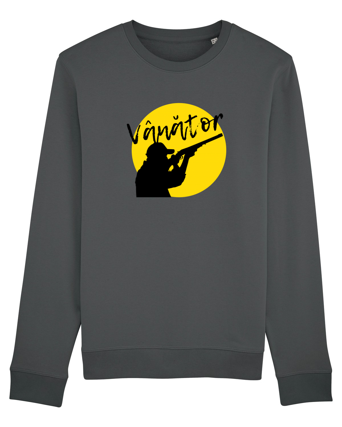 Bluză mânecă lungă Unisex Rise Anthracite