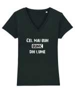 Cel mai bun bunic din lume Tricou mânecă scurtă guler V Damă Evoker