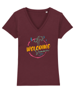 Welcome summer Tricou mânecă scurtă guler V Damă Evoker