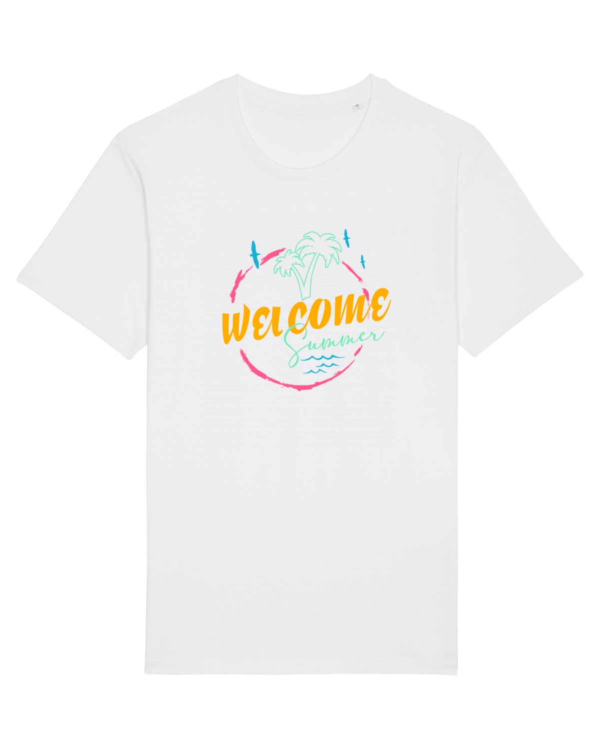 Tricou mânecă scurtă Unisex Rocker White