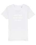 Viata e Grea. Tricou mânecă scurtă  Copii Mini Creator