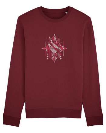 Patterns within patterns Burgundy