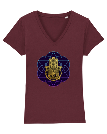 Hamsa Hand Burgundy
