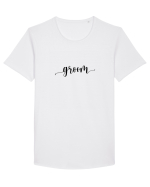 Groom Tricou mânecă scurtă guler larg Bărbat Skater