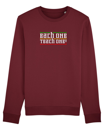 Each One Teach One Burgundy