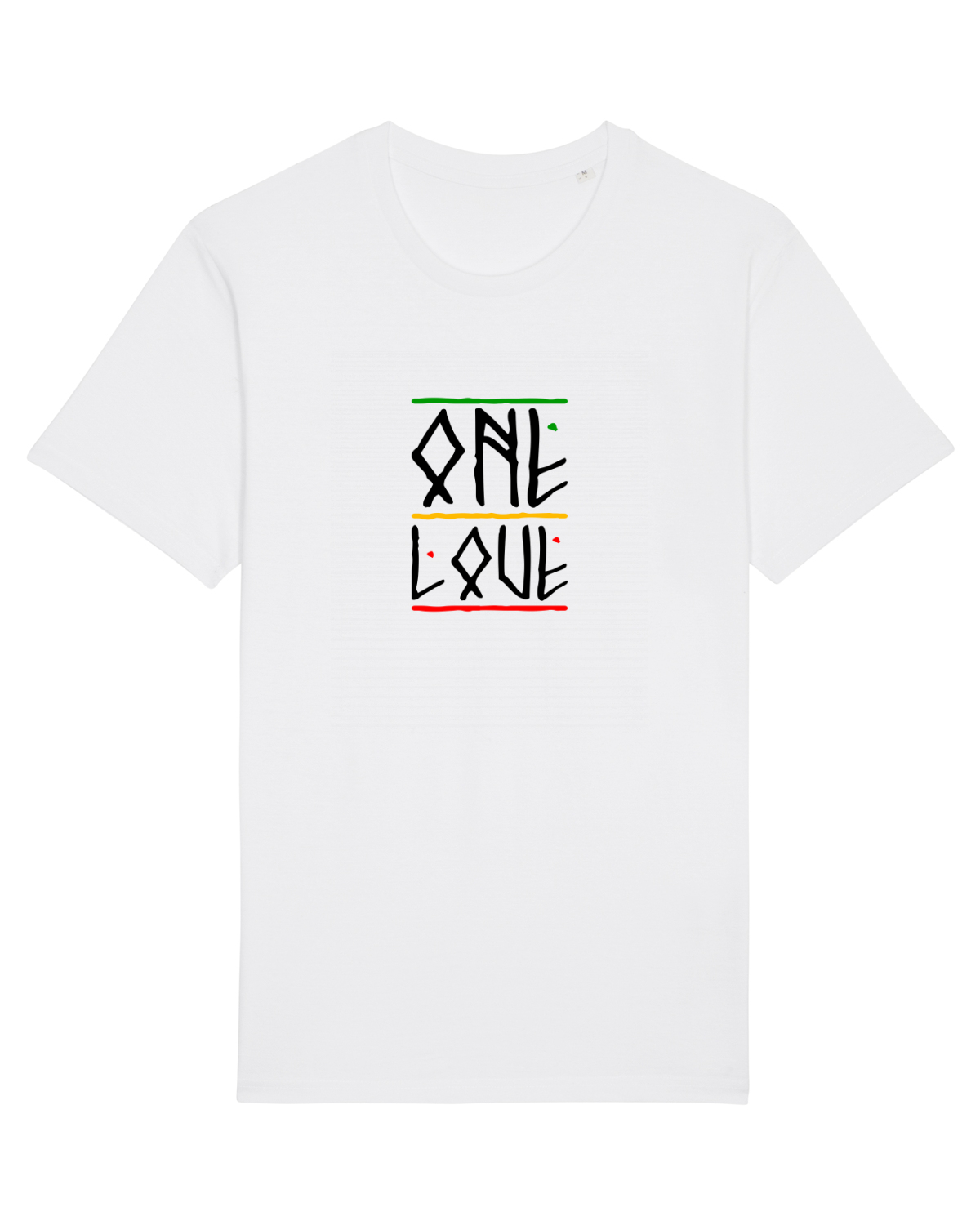 Tricou mânecă scurtă Unisex Rocker White