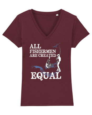 All Fishermen Are Created Equal Burgundy