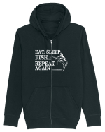 Eat Sleep Fish Repeat Hanorac cu fermoar Unisex Connector
