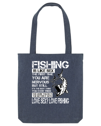 Fishing Is Like Sex Midnight Blue