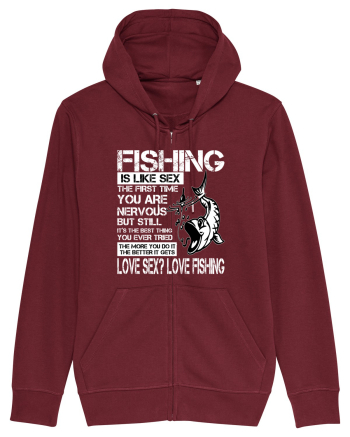 Fishing Is Like Sex Burgundy