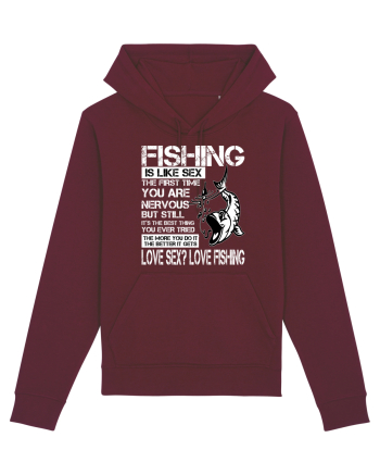 Fishing Is Like Sex Burgundy