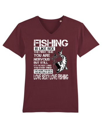 Fishing Is Like Sex Burgundy