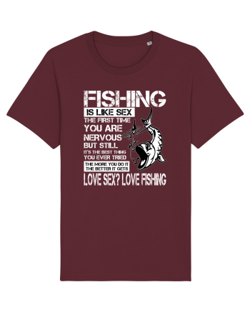 Fishing Is Like Sex Burgundy