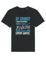 I Talk To Myself When I'm Fishing Tricou mânecă scurtă Unisex Rocker