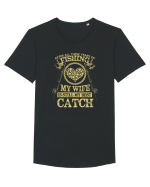 My Wife Is Still My Best Catch Tricou mânecă scurtă guler larg Bărbat Skater