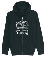 Some Girls Play With Dolls Real girls Go Fishing Hanorac cu fermoar Unisex Connector