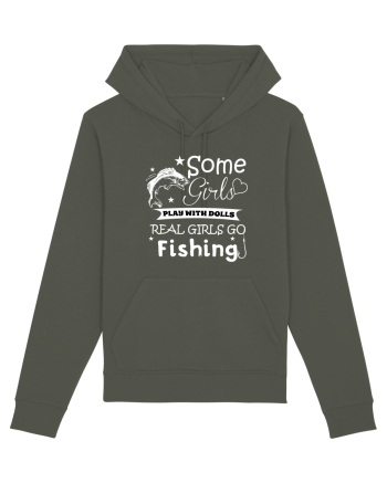 Some Girls Play With Dolls Real girls Go Fishing Khaki