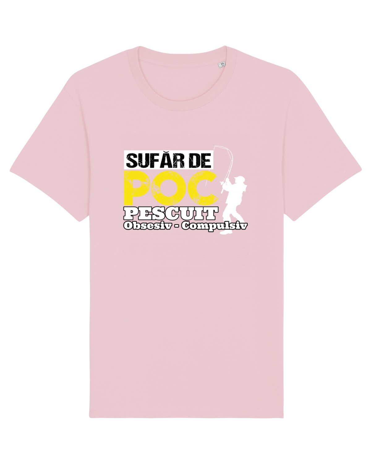 Tricou mânecă scurtă Unisex Rocker Cotton Pink