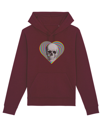 Psychedelic Skull Burgundy