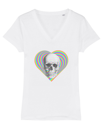 Psychedelic Skull White
