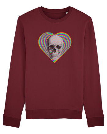 Psychedelic Skull Burgundy
