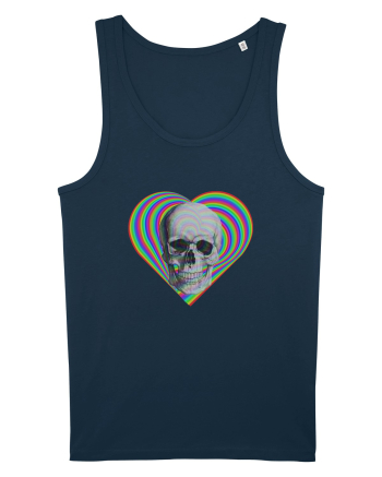 Psychedelic Skull Navy