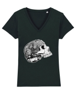 Skull Tricou mânecă scurtă guler V Damă Evoker