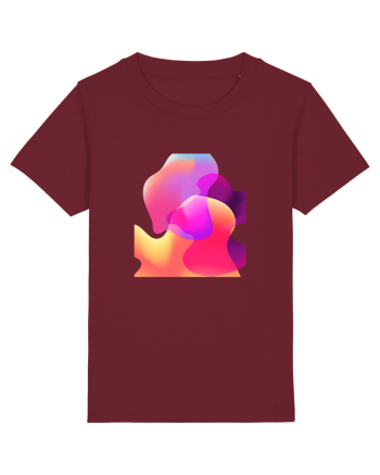 Abstract Bubbles Burgundy