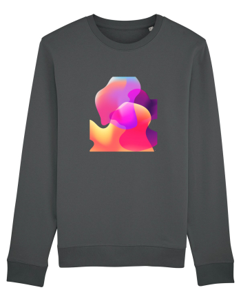 Abstract Bubbles Anthracite
