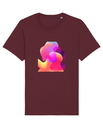 Abstract Bubbles Burgundy