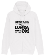Degeaba esti Om cu Lumea, daca Lumea nu e Om cu Tine Hanorac cu fermoar Unisex Connector