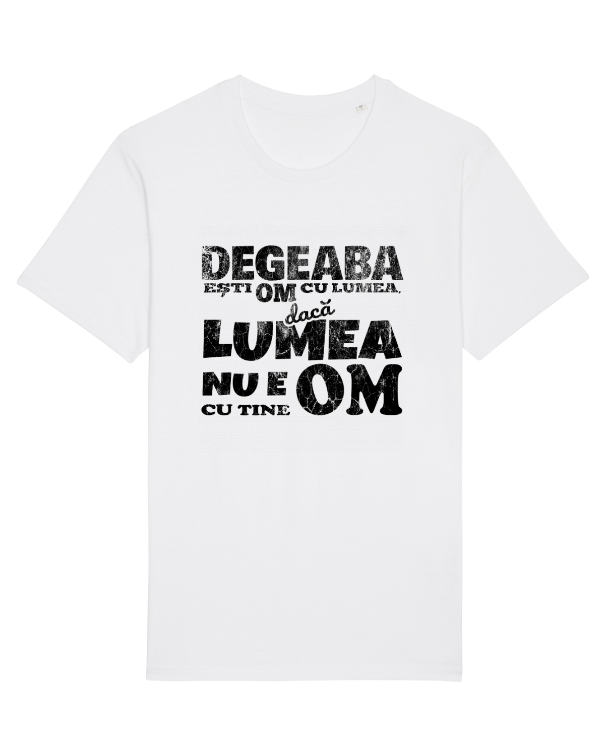 Tricou mânecă scurtă Unisex Rocker White
