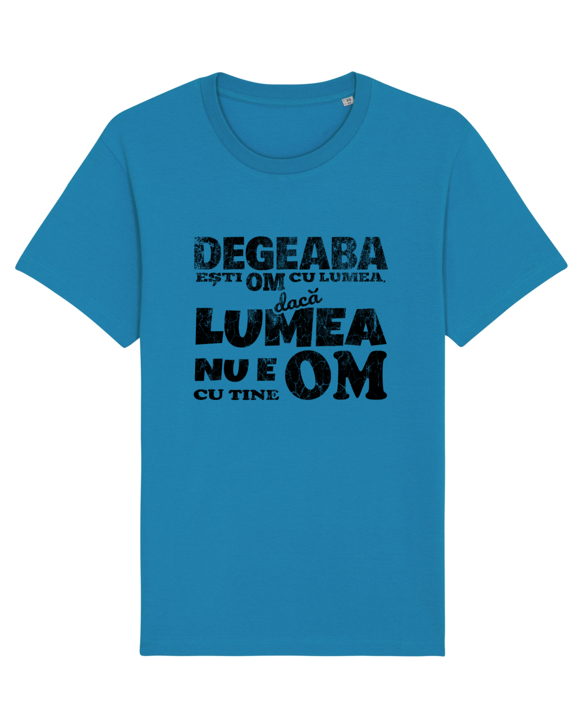 Tricou mânecă scurtă Unisex Rocker Azur