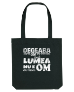 Degeaba esti Om cu Lumea, daca Lumea nu e Om cu Tine Sacoșă textilă