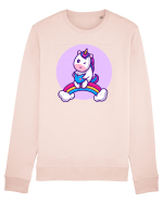 Unicornul care citeste Bluză mânecă lungă Unisex Rise