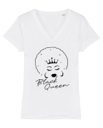 Black Queen Tricou mânecă scurtă guler V Damă Evoker