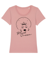 Black Queen Tricou mânecă scurtă guler larg fitted Damă Expresser