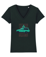 Meditating Tricou mânecă scurtă guler V Damă Evoker