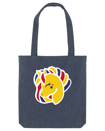 Unicorn Patriotic Tricolor Midnight Blue