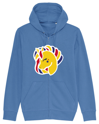 Unicorn Patriotic Tricolor Bright Blue