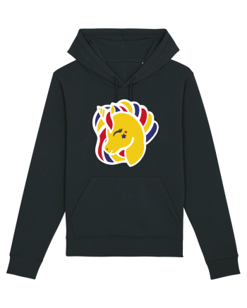 Unicorn Patriotic Tricolor Black