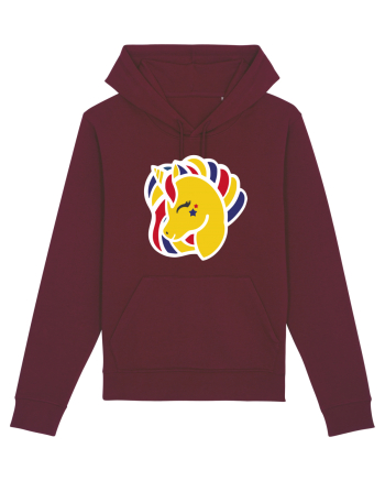 Unicorn Patriotic Tricolor Burgundy