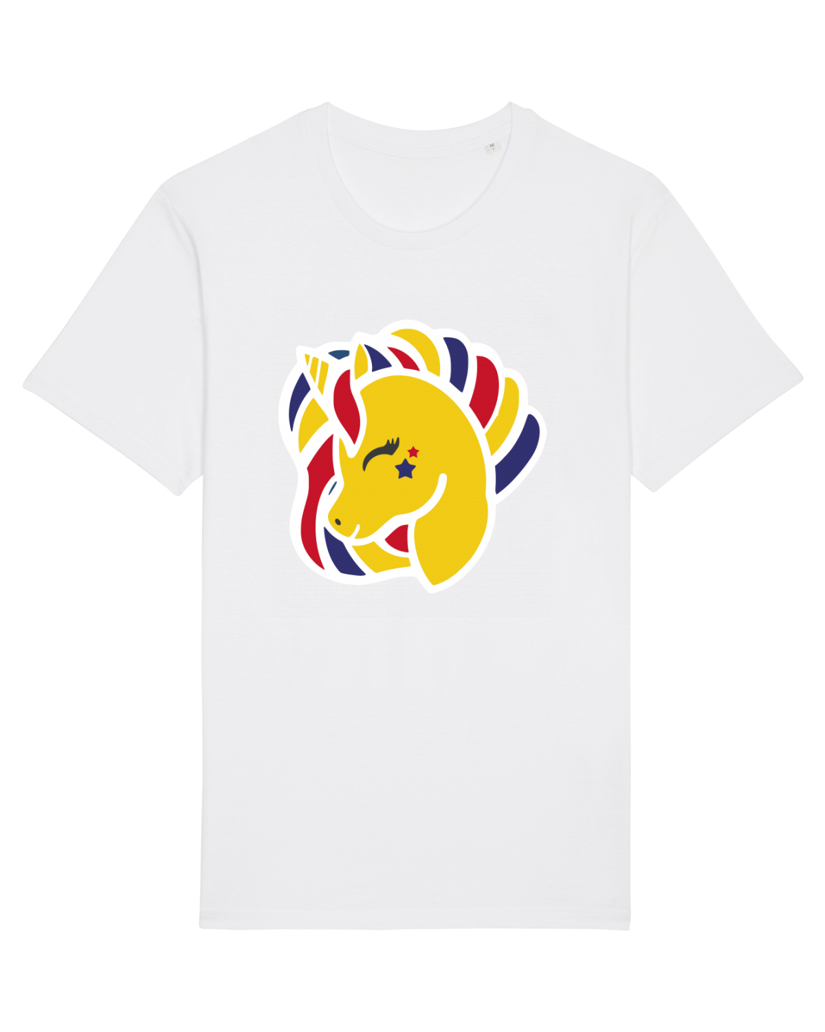 Tricou mânecă scurtă Unisex Rocker White