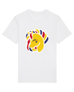 Unicorn Patriotic Tricolor Tricou mânecă scurtă Unisex Rocker