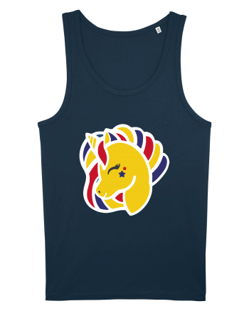 Unicorn Patriotic Tricolor Navy