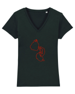 Dying Rose Tricou mânecă scurtă guler V Damă Evoker