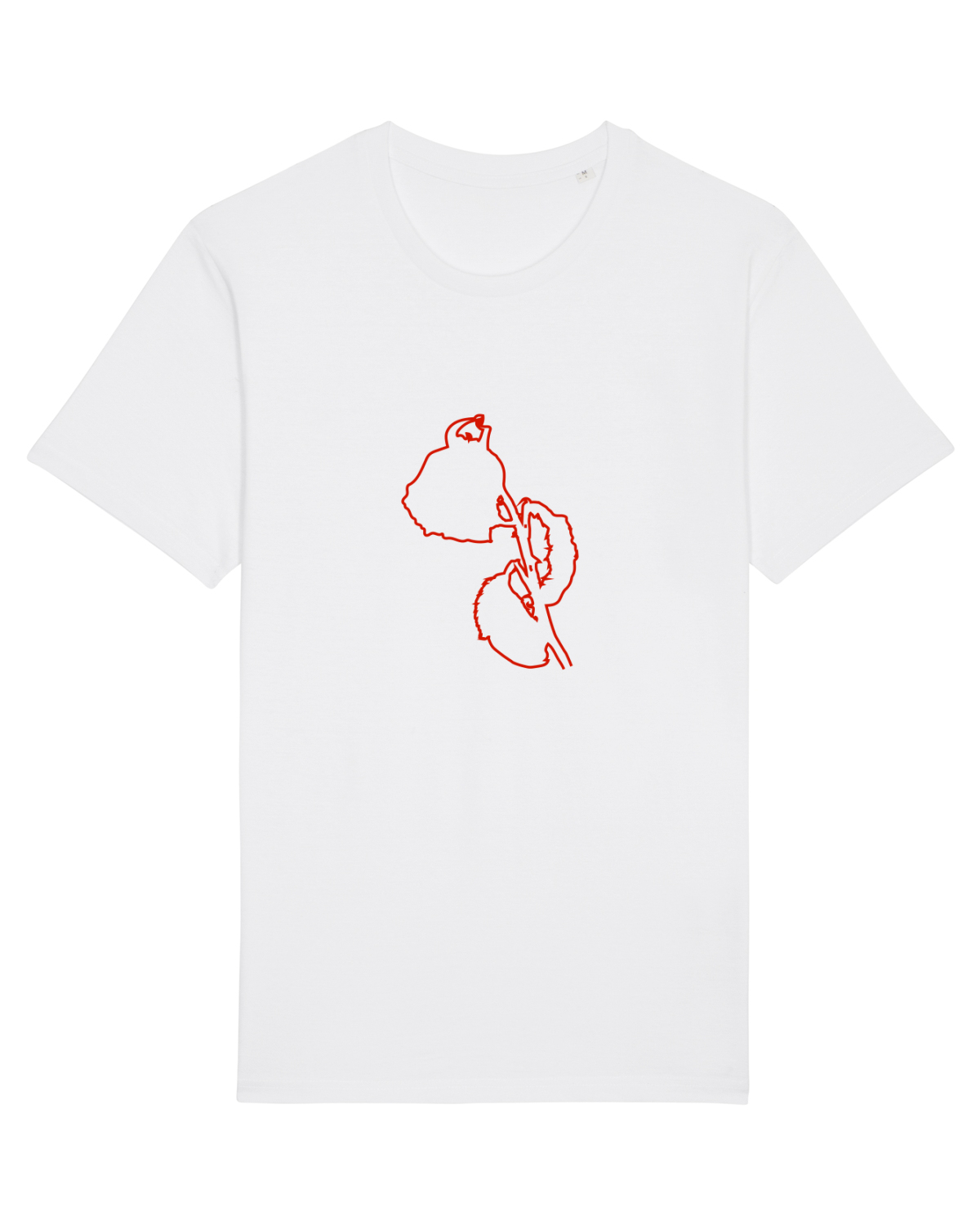 Tricou mânecă scurtă Unisex Rocker White